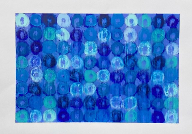 Blue Loops — loops in shades of blue and turquoise
