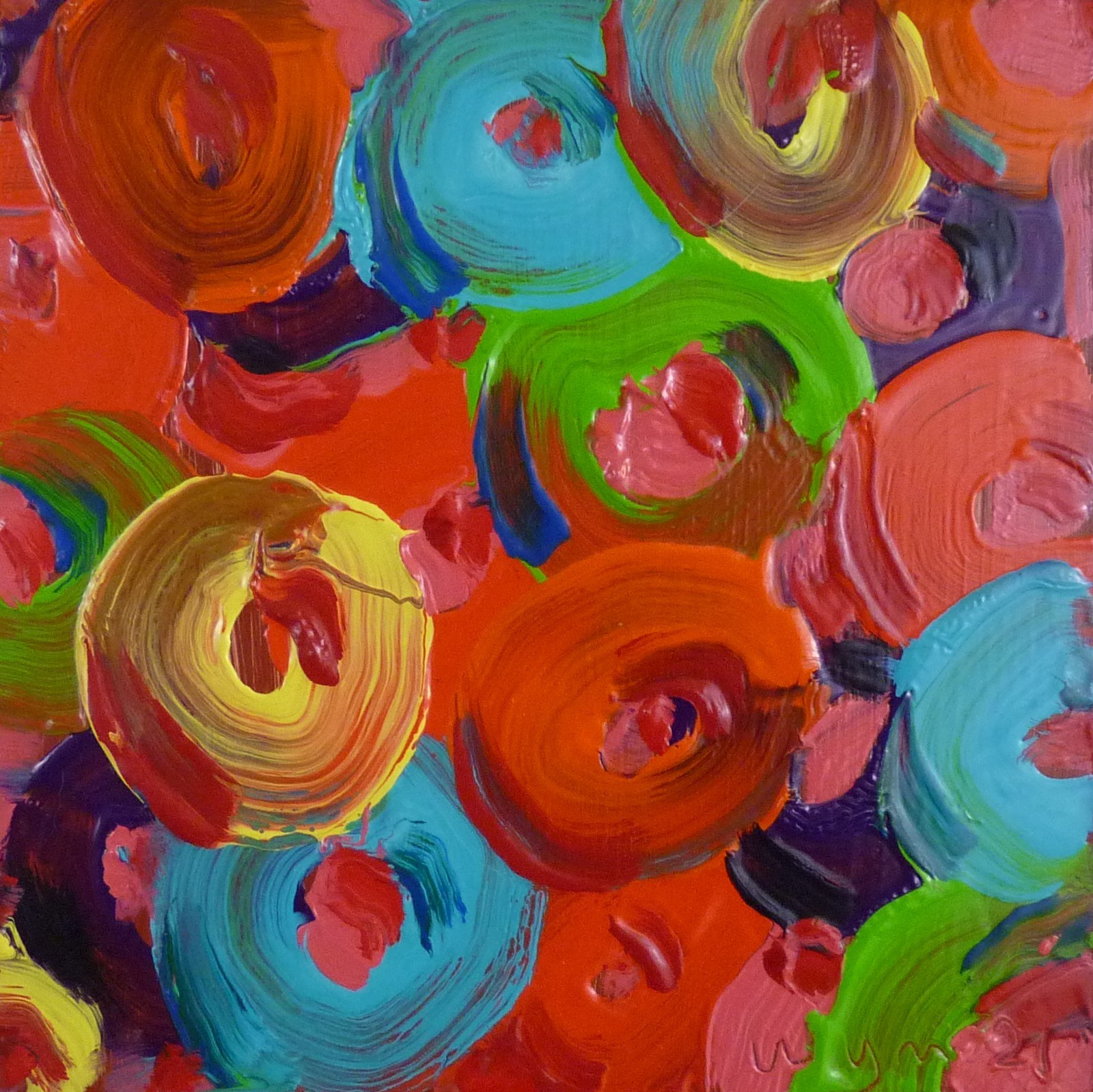 Untitled — a small, close field of swirled colorful loops
